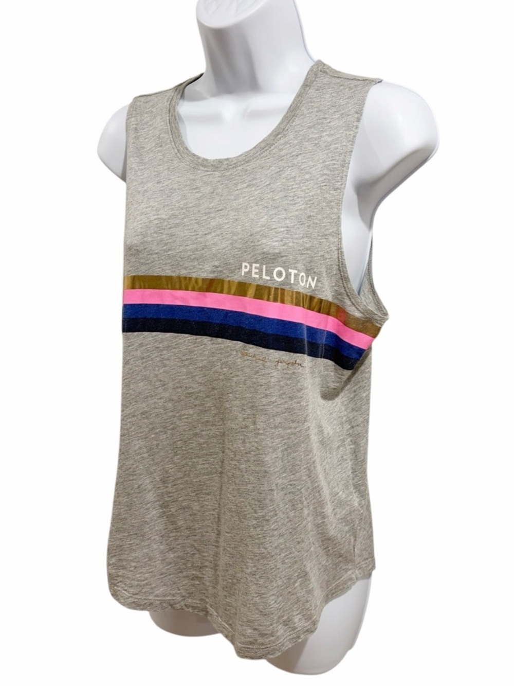Spiritual Gangster Peloton Tank Top size Large Graphic Workout Spin Athleisure